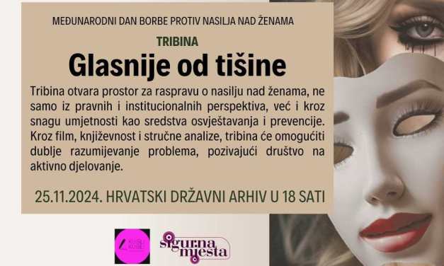 Najava tribine „Glasnije od tišine”